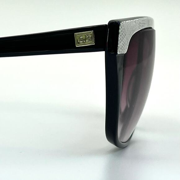 Vintage Enrico Biaggi Sunglasses Y2K Shield Lizard White Snake Print Purple Lens main image 9
